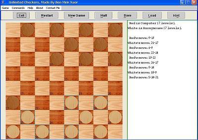 Unlimited Checkers Screenshot